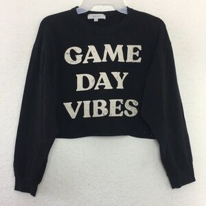 ✅Women Gaze Game Day Vibes Crop Top Size S